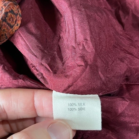 Elizabeth and James Silk Tiered Ruffle Front Sleeveless Top - Picture 12 of 12